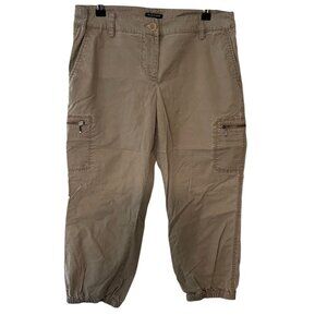 Eileen Fisher Cargo Capri Pants Women’s Petite Small Khakis